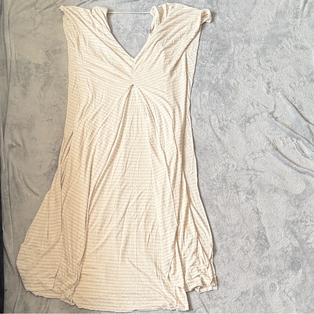 Free People Cream Striped Dress - Picture 3 of 3